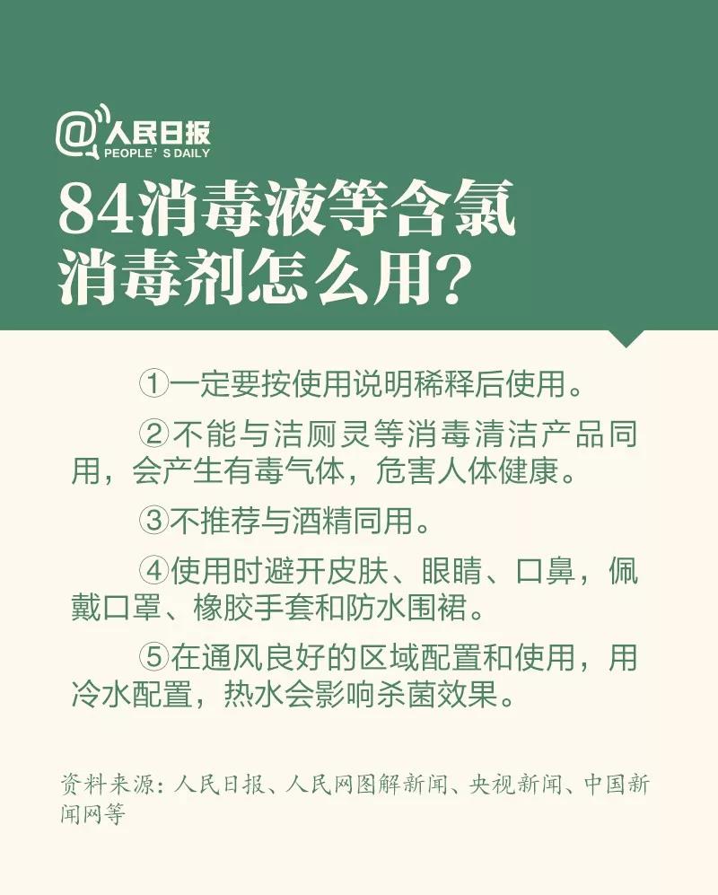 防控新型冠狀病毒：84消毒液等含氯氣消毒劑怎么用？.jpg