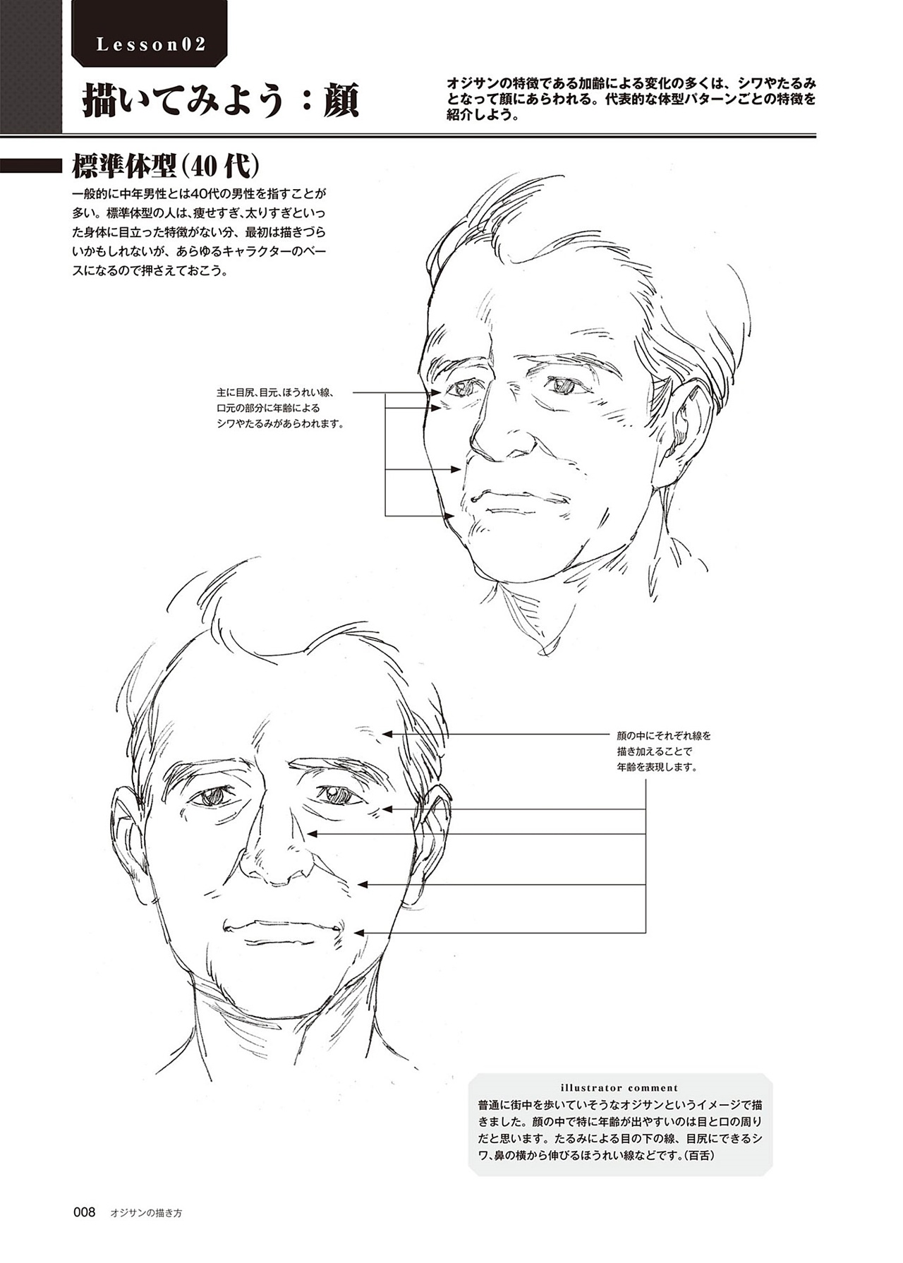 動漫中老年人角色怎么畫？