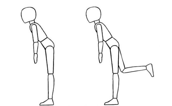 當(dāng)人在重心不穩(wěn)的情況下，也可以通過(guò)四肢的運(yùn)動(dòng)來(lái)調(diào)節(jié)平衡.jpg