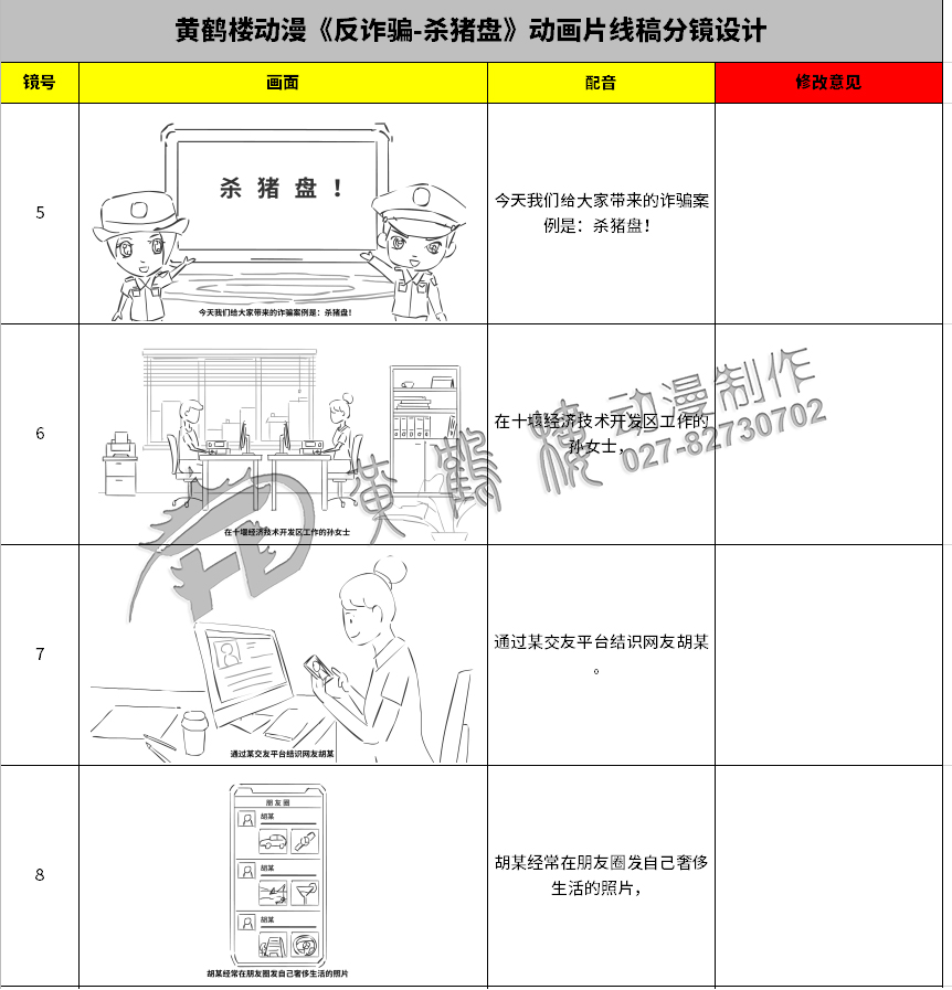 黃鶴樓動漫《反詐騙-殺豬盤》動畫片線稿分鏡設(shè)計5-8.jpg